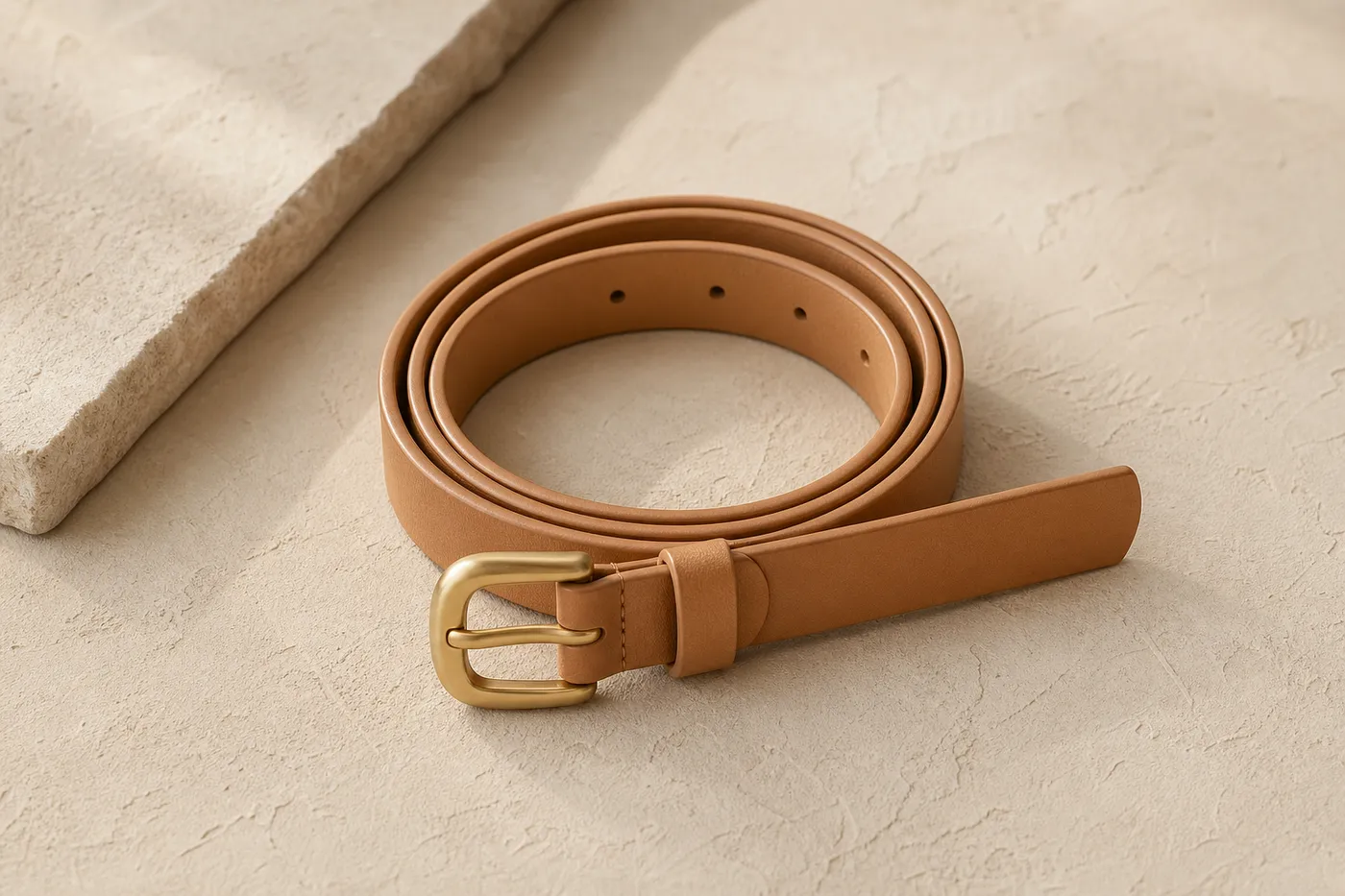 Slim Leather Belt