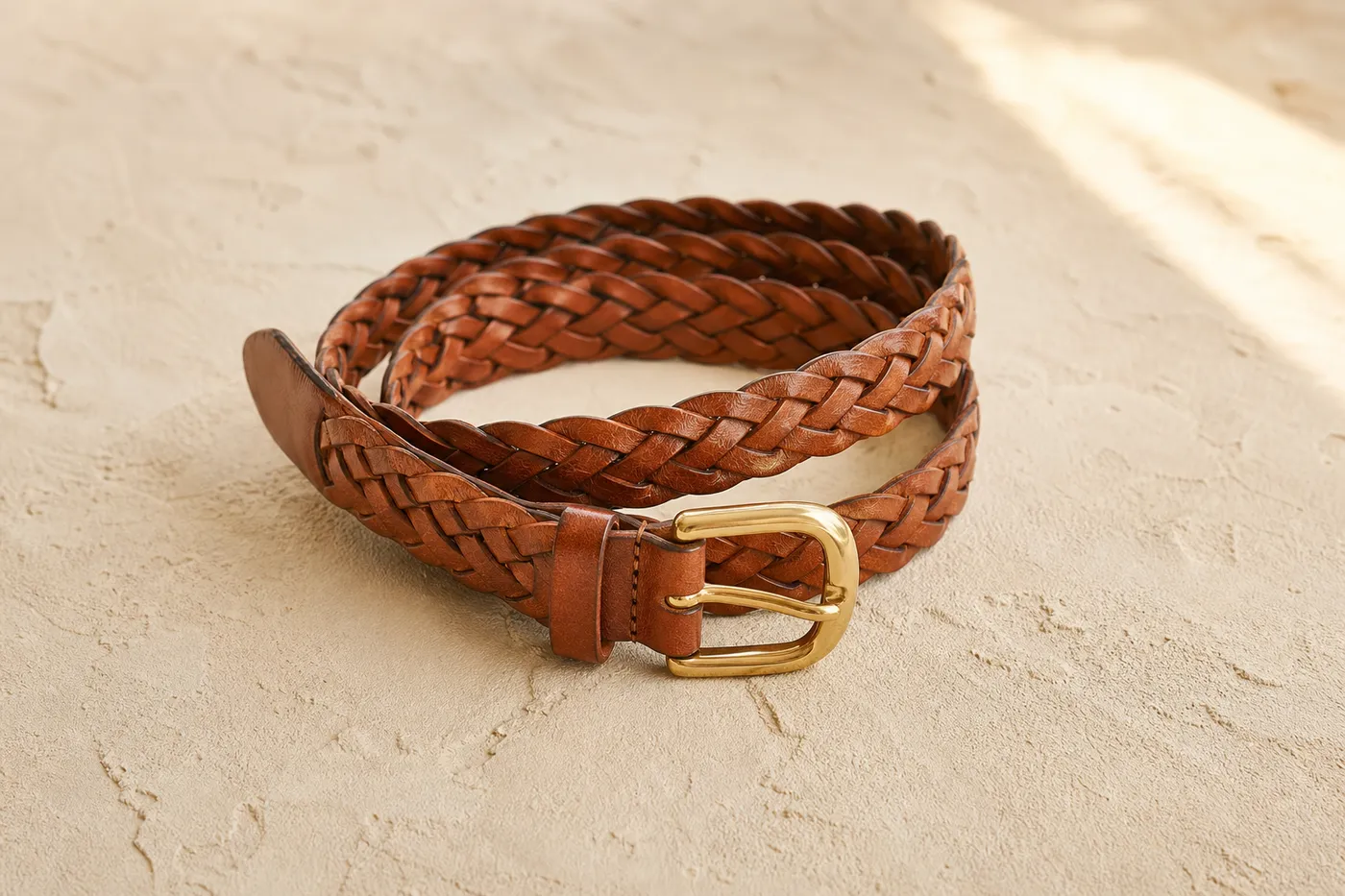 Woven Leather Belt
