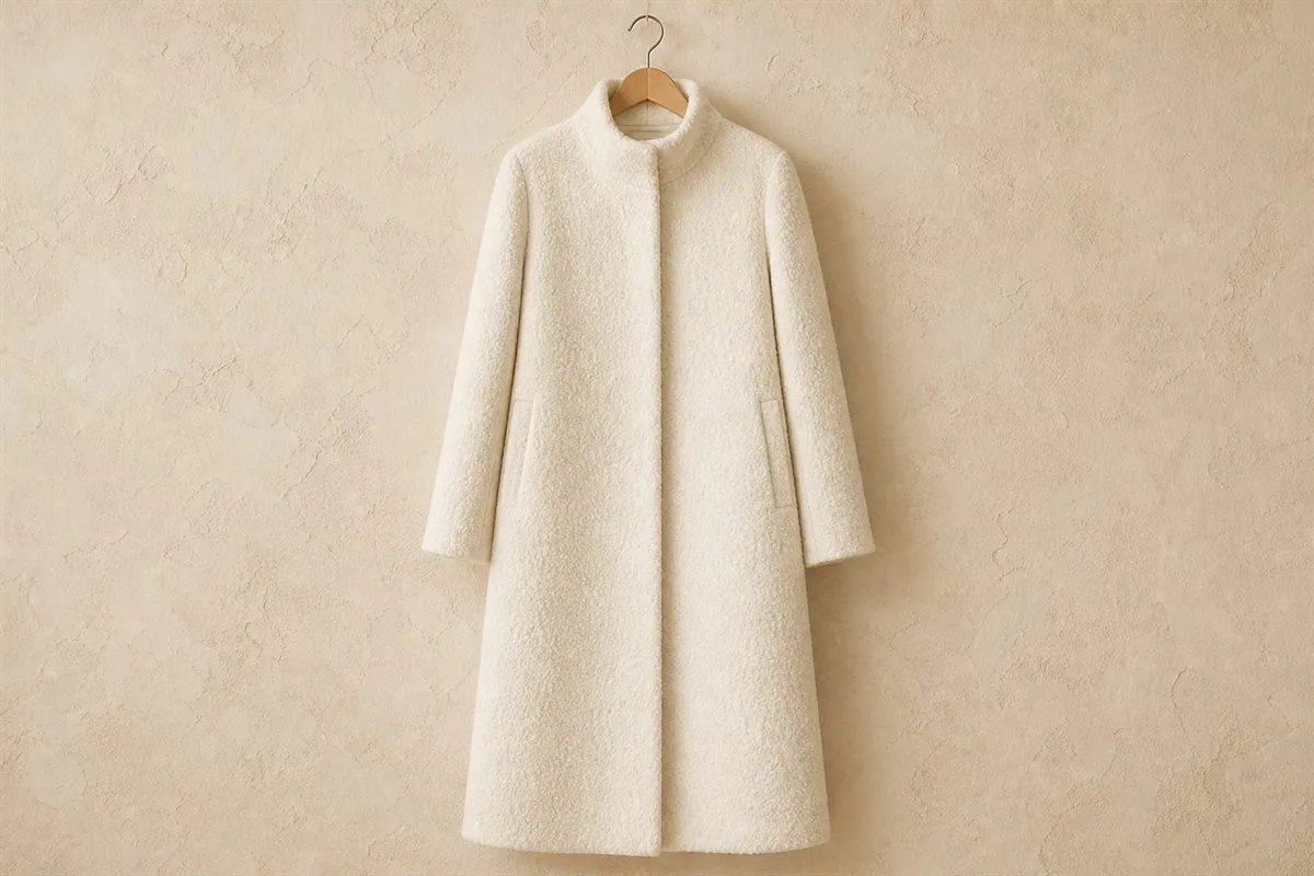 Longline Bouclé Coat